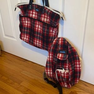 Kavu Buffalo plaid Christmas set